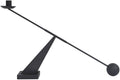 Black Metal Modern Taper Candlestick Holders,Creative Geometric Line Simple Candle Stands Decorative,Long Decorative Candle Holders for Table Centerpiece (Black)