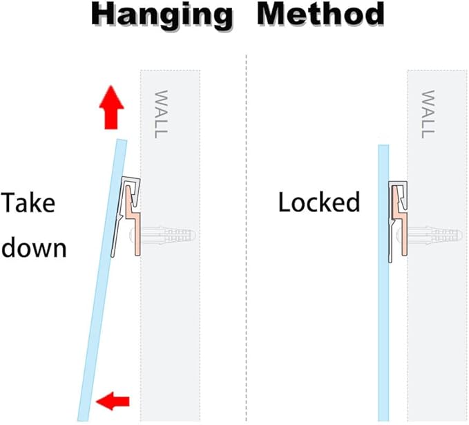 18"x24" Frameless Rectangle Wall Mirror with 1 inch Beveled Edge for Bathroom Vanity