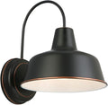 Design House Mason 1-Light Indoor/Outdoor Wall Light with Metal Shade, Wet Rated for Porch, Patio, and Garage, 579375