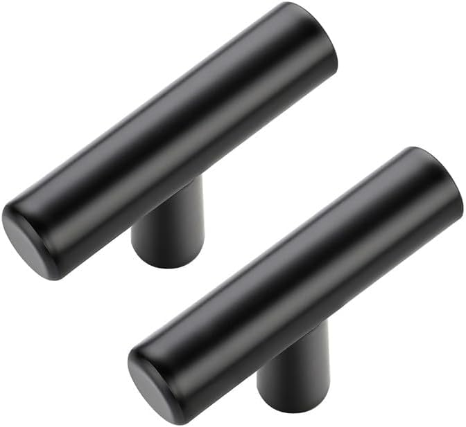 JOY DECOR 15 Pack Cabinet Knobs, Black Cabinet Handles, 2in Kitchen Cabient Knobs, Single Hole Drawer Knobs for Dresser Drawers