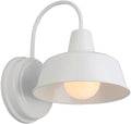 Design House Mason 1-Light Indoor/Outdoor Wall Light with Metal Shade, Dimmable, Wet Rated for Porch, Patio, and Garage, 579359