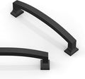 10 Pack Matte Black Cabinet Pulls 5 Inch(128mm) Kitchen Cabinet Handles Solid Zinc Alloy Cabinet Hardware Drawer Pulls