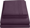 Queen Size Bed Sheets - Breathable Luxury Sheets with Full Elastic & Secure Corner Straps Built In - 1800 Supreme Collection Extra Soft Deep Pocket Bedding Set, Sheet Set, Queen, Purple