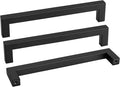 goldenwarm 200 Pack 8 Inch Black Cabinet Handles Matte Black Drawer Pulls Stainless Steel Cabinets Hardware Square Bar Modern for Kitchen Bathroom Cupboard