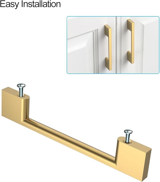 10 Pack Champagne Bronze Cabinet Pulls 3 Inch Cabinet Handles Kitchen Hardware Handles for Cabinets Champagne Dresser Pulls