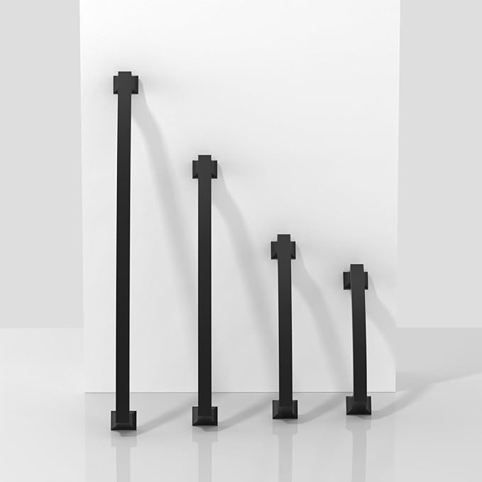 10 Pack Matte Black Cabinet Pulls 3 Inch(76mm) Kitchen Cabinet Handles Solid Zinc Alloy Cabinet Hardware Drawer Pulls