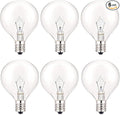 20 Watt Light Bulbs for Wax and Candle Warmers, E12 Base Lamp Bulbs for Mid-Size Scentsy Warmer, Dimmable, Warm White, High Temperature Resistance (6 PCS)