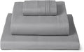 Mellanni Twin XL Sheets Set - 3 PC Iconic Collection Bedding - Hotel Luxury, Extra Soft, Cooling Bed Sheets - Wrinkle, Fade, Stain Resistant (Twin Extra Long, Light Gray)