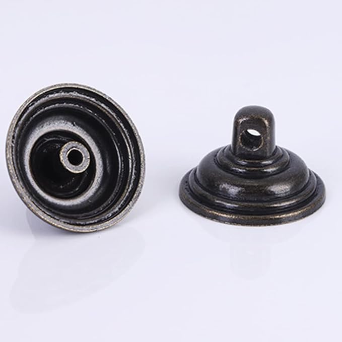 2PCS Retro Dresser Drawer Drop Bail Pulls Handles Classic Metal Swing Handles Hole Centers for Kitchen Bedroom Decoration (Iron Black)