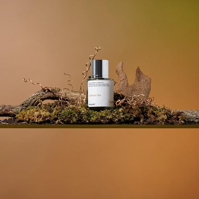 Dossier - Citrus Tea 1.7 Fl oz (50ml) - Perfume Inspired by Labo Thé Noir - Pure Infused - Paraben Free - Vegan - For Women Men Unisex