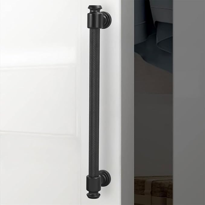 10 Pack 12-3/5 inch(320mm) Matte Black Kitchen Cabinet Handles Cabinet Pulls Black Drawer Pulls Kitchen Cabinet Hardware Handles Dresser Handles