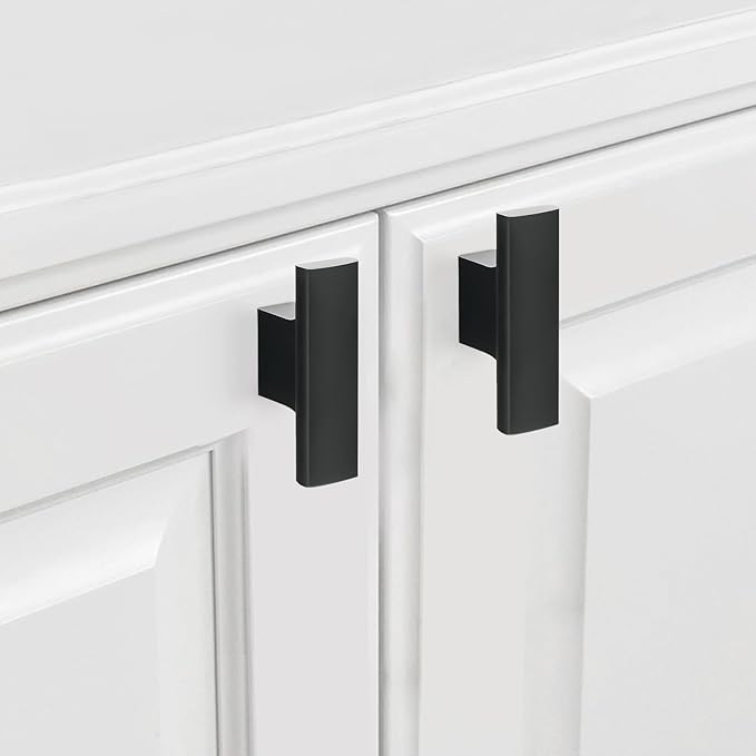 10 Pack Kitchen Cabinet Knobs Matte Black Cabinet Knobs Black Drawer Knobs Solid Kitchen Hardware