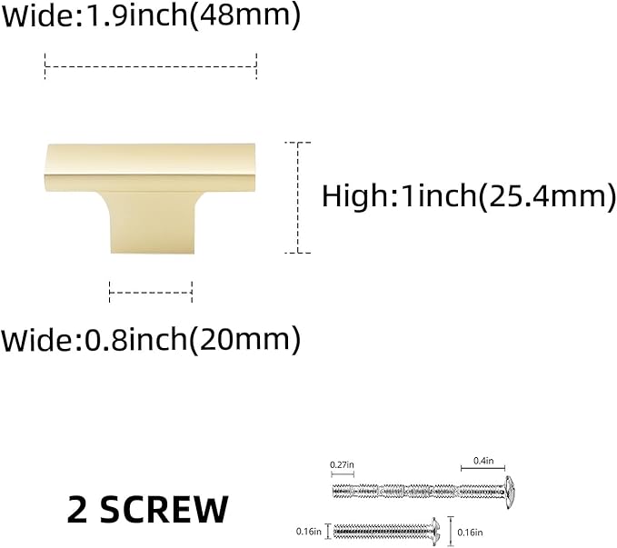 10 Pack Kitchen Cabinet Knobs Brushed Gold Cabinet Knobs Drawer Knobs Solid Kitchen Hardware
