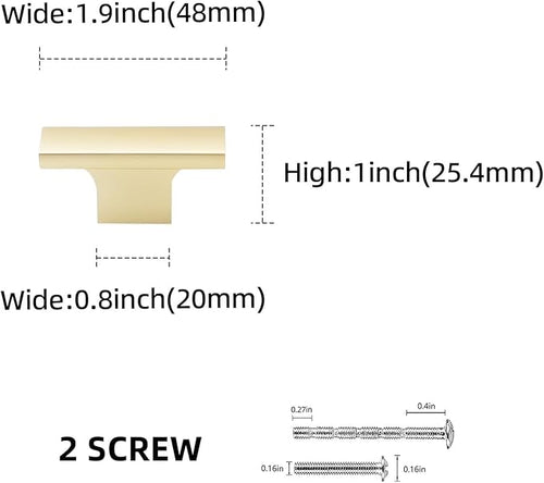 10 Pack Kitchen Cabinet Knobs Brushed Gold Cabinet Knobs Drawer Knobs Solid Kitchen Hardware