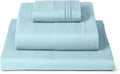 Mellanni Twin Sheets Set - 3 PC Iconic Collection Bedding - Hotel Luxury, Extra Soft, Cooling Bed Sheets - Wrinkle, Fade, Stain Resistant (Twin, Aqua)