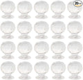 20 Pcs Crystal Dresser Knobs,Diamond Shape Cabinet Knobs Small Drawer Pulls,for Drawer Dresser Kitchen Cabinets Wardrobe Bathroom Cabinet Desk (20 x 16mm/0.78 "x 0.63")