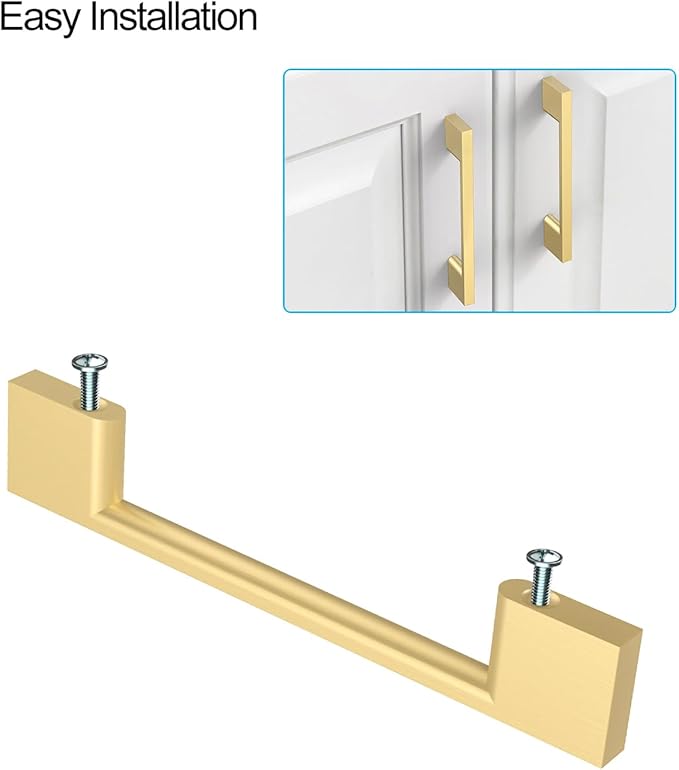10 Pack Gold Cabinet Pulls 5 Inch Kitchen Cabinets Handles Hardware for Cabinets Gold Drawer Pulls Kitchen Pull