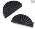 5 Pack 3 Inch (76mm) Matte Black Cabinet Pulls Cup Flat Drawer Handles Kitchen Cupboard Pull Bathroom Dresser Sunflower Handle Unique Hardware for Furniture Door Wardrobe Hardware TYH-MB-5