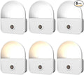 Night Light Plug into Wall, Nightlights with Smart Dusk toDawn Sensor, LED Night Light Suitable for Bedroom, Bathroom, Hallway, Kitchen, Stairs, Kids, 3pcs Warm White & 3pcs White Light