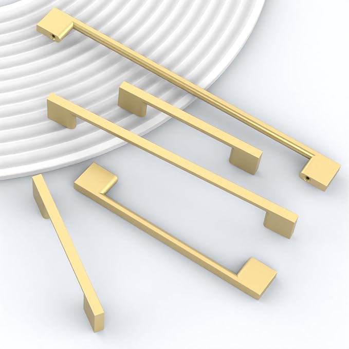 10 Pack Gold Cabinet Pulls 5 Inch Kitchen Cabinets Handles Hardware for Cabinets Gold Drawer Pulls Kitchen Pull