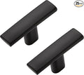 25 Pack Black Cabinet Knobs - Curved Cabinet Pulls Matte Black Knobs for Kitchen Cabinet Drawer Solid Dresser Knobs for Cabinet Hardware 1-3/4 Inch Length Single Hole, RDQXDKHS-25