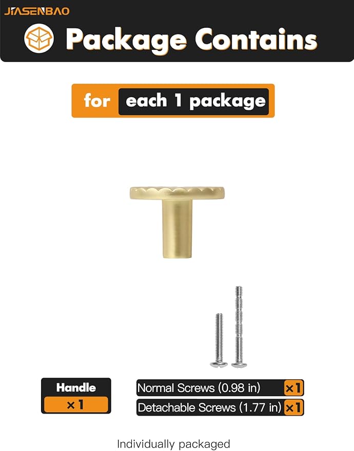 5 Pack Brushed Gold Cabinet Knobs Brass Flat Drawer Pulls Kitchen Cupboard Bathroom Dresser Cabinet Hardware Handles Zinc Alloy