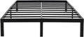45MinST 14 Inch Reinforced Platform Bed Frame/3500lbs Heavy Duty/Easy Assembly Mattress Foundation/Steel Slat/Noise Free/No Box Spring Needed, King