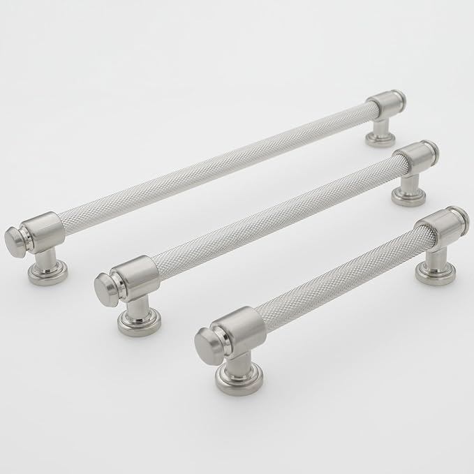 10 Pack 10 inch(254mm) Brushed Satin Nickel Cabinet Handles and Pulls - Drawer Handles for Kitchen and Dresser