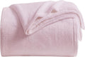 KMUSET Fleece Blanket Throw Size Pink Lightweight Super Soft Cozy Luxury Bed Blanket Microfiber