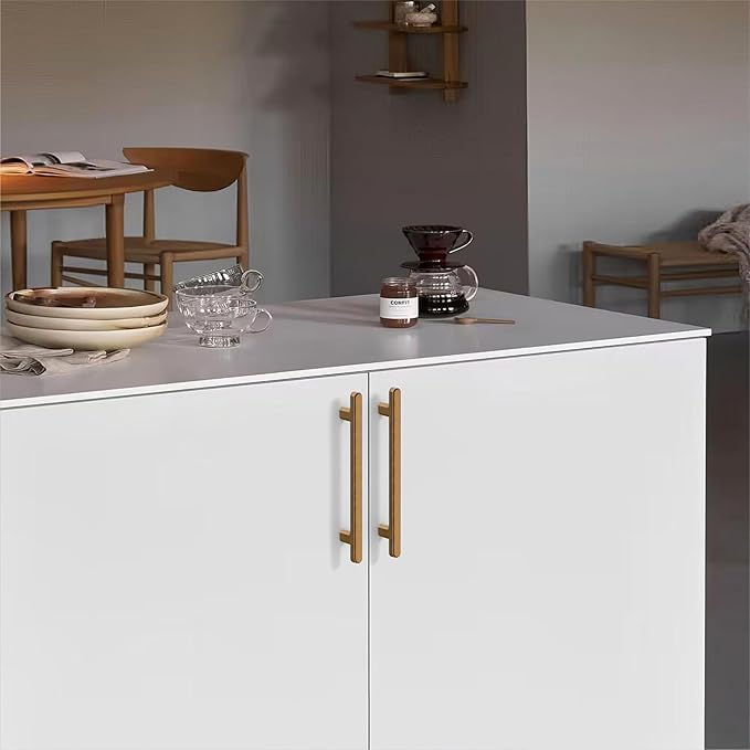 10 Pack 5 Inch(128mm) Kitchen Cabinet Handles Antique Brass Cabinet Pulls Vintage Retro Kitchen Cabinet Hardware Drawer Pulls for Cupboard Wardrobe