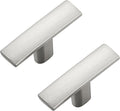 25 Pack Silver Cabinet Knobs - Curved Cabinet Pulls Brushed Nickel Knobs for Kitchen Cabinet Drawer Solid Dresser Knobs for Cabinet Hardware 1-3/4in Length Single Hole