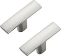 40 Pack Silver Cabinet Knobs - Curved Cabinet Pulls Brushed Nickel Knobs for Kitchen Cabinet Drawer Solid Dresser Knobs for Cabinet Hardware 1-3/4in Length Single Hole
