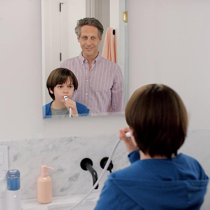 Mirrorons Beveled Mirror, Wall Mirror 24" x 36", Frameless Rectangle Bathroom Vanity Mirror with Beveled Edge, Hangs Horizontally or Vertically. Upgraded Shatterproof Mirror Bathroom