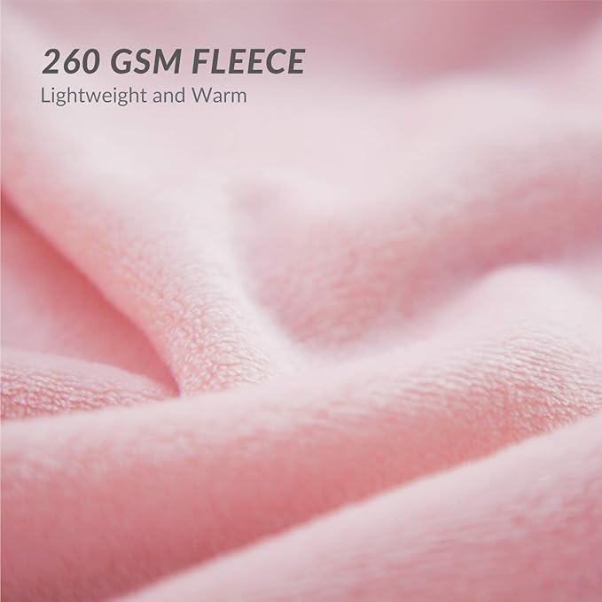 Bedsure GentleSoft Fleece Blankets King Size Pink - Bed Blanket Soft Lightweight Plush Cozy Fuzzy Luxury Microfiber Throws, 108x90 inches