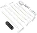 Remote Control Under Cabinet Led Light Plug in, Dimmable Daylight White 4500K, 6 Pack 12 inch Linkable Led Under Counter Lights for Kitchen Upgrade ETL Listed Plug 24V, UNO-LK 4500K