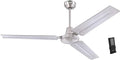 Westinghouse 7238100 Jax, Modern Industrial Style Ceiling Fan with Remote Control, 56 Inch, Brushed Nickel Finish