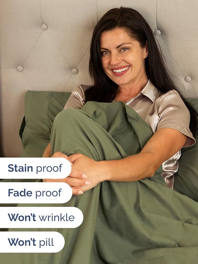 Extra Deep King Sheet Set - 6 Piece Breathable & Cooling Sheets - Hotel Luxury Bed Sheets Set - Easy & Secure Fit - Soft, Wrinkle Free & Comfy Sheets Set - Sage Green Sheet Set with Extra Deep Pockets