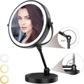 Tabletop Standing Makeup Mirror with Adjustable Height, 8Inch Mirror
