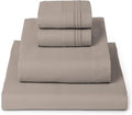 Mellanni California King Sheets Set - 4 PC Iconic Collection Bedding - Hotel Luxury, Extra Soft, Cooling Bed Sheets - Wrinkle, Fade, Stain Resistant (Cal King, Tan)