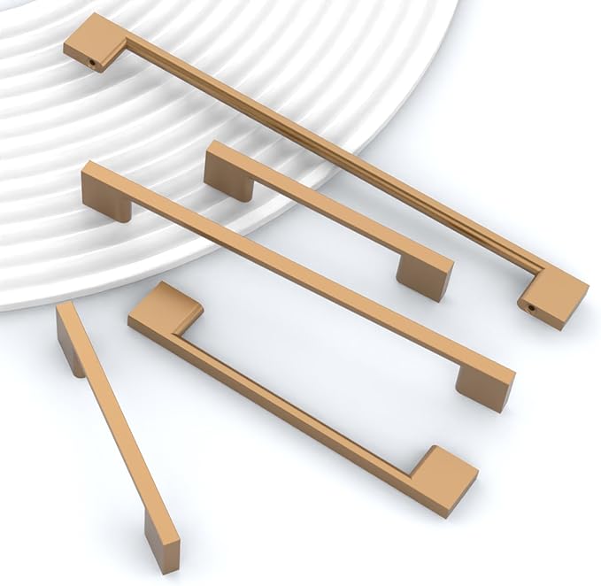 10 Pack Champagne Bronze Cabinet Pulls 6.25 Inch Cabinet Handles Kitchen Cabinet Hardware Kitchen Handles for Cabinets Champagne Dresser Pulls Kitchen Pulls