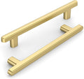 10 Pack 5 Inch(128mm) Kitchen Cabinet Handles Brushed Gold Cabinet Pulls Kitchen Cabinet Hardware Drawer Pulls for Cupboard Wardrobe