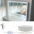 13ft/4M Led Vanity Mirror Lights Kit Bendable NO Need to Cut Vanity Make-up Mirror Cloakroom Adjustable Flexible Strip Light Table Set with Dimmer and Power Supply Mirror Not Included