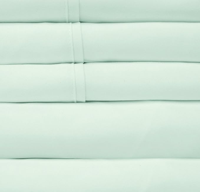 King Size Bed Sheets - 6 Piece 1500 Supreme Collection Fine Brushed Microfiber Deep Pocket King Sheet Set Bedding - 2 Extra Pillow Cases, Great Value, King, Mint(Pack of 1)