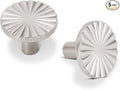 5 Pack Kitchen Cabinet Knobs Round Sunflower Dresser Knob Modern Drawer Hardware Cupboard Handles Furniture Knob for Bathroom Single Hole Knobs for Wardrobe Nickel TYH-BN-K5