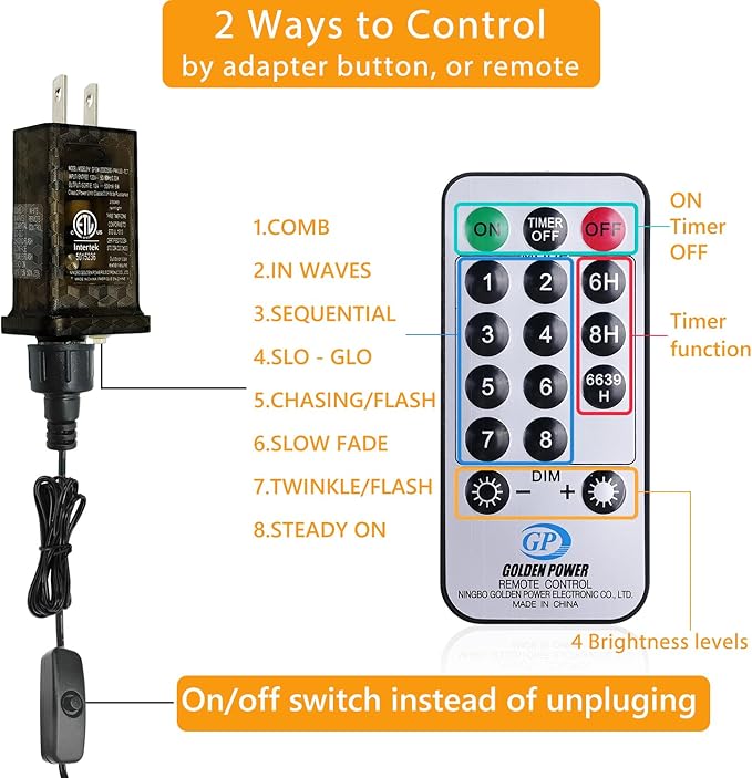 132 Feet 400 LEDs Copper Wire String Lights with Switch, Christmas Lights Indoor Decoration for Party Wedding Bedroom, Fairy Lights Plug in with Remote, 8 Scene Modes, Dimmable Warm White