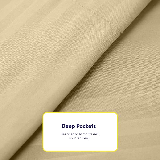 Full Size Bed Sheets - 6 Piece 1500 Supreme Collection Fine Brushed Microfiber Deep Pocket Full Sheet Set Bedding - 2 Extra Pillow Cases, Great Value, Full, Dobby Sage