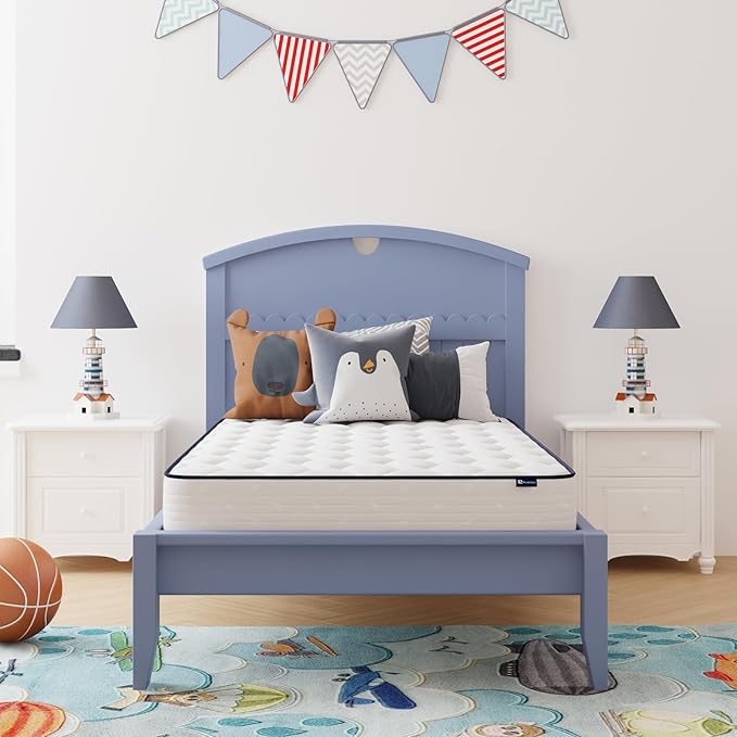 Avenco 6 Inch Twin XL Mattress, Twin Bed Mattresses in a Box, Medium Soft, Breathable Fabric Cover & Adaptive Support, CertiPUR-US Certified, Twin XL Size Mattress in Guest and Kids Bedroom
