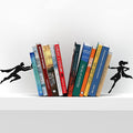 Artori Design Book Ends to Hold Books Heavy Duty Hidden Metal Bookends for Shelves Bookend Book Holder for Home Decorative Gift for Book End Lovers and Home Décor (Supergal+Book&Hero)