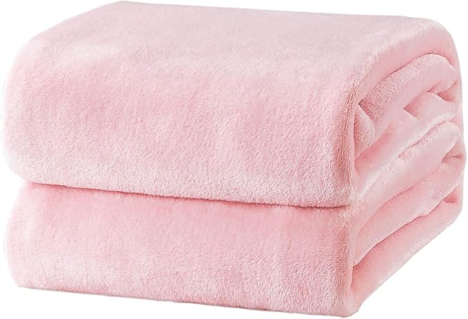Bedsure GentleSoft Fleece Blankets King Size Pink - Bed Blanket Soft Lightweight Plush Cozy Fuzzy Luxury Microfiber Throws, 108x90 inches