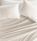Linen Market Double-Brushed Microfiber Full Sheet Set 4 Piece – Oeko-TEX Certified Ultra Soft & Wrinkle-Free - 16" Deep Pocket Sheets - Easy Care Full Size - Ivory